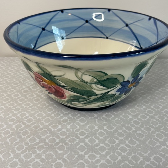 Gail Pittman Annabella Pattern Serving Bowl | Blue - Picture 6 of 8